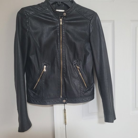 Massimo Dutti Natural Leather Woman M/ black Jackets - Picture 6 of 16